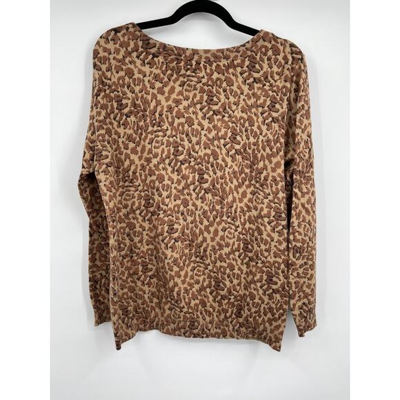 Marc By Marc Jacobs Womens Brown Animal Print Pull Over Top Shirt Small - Picture 3 of 12